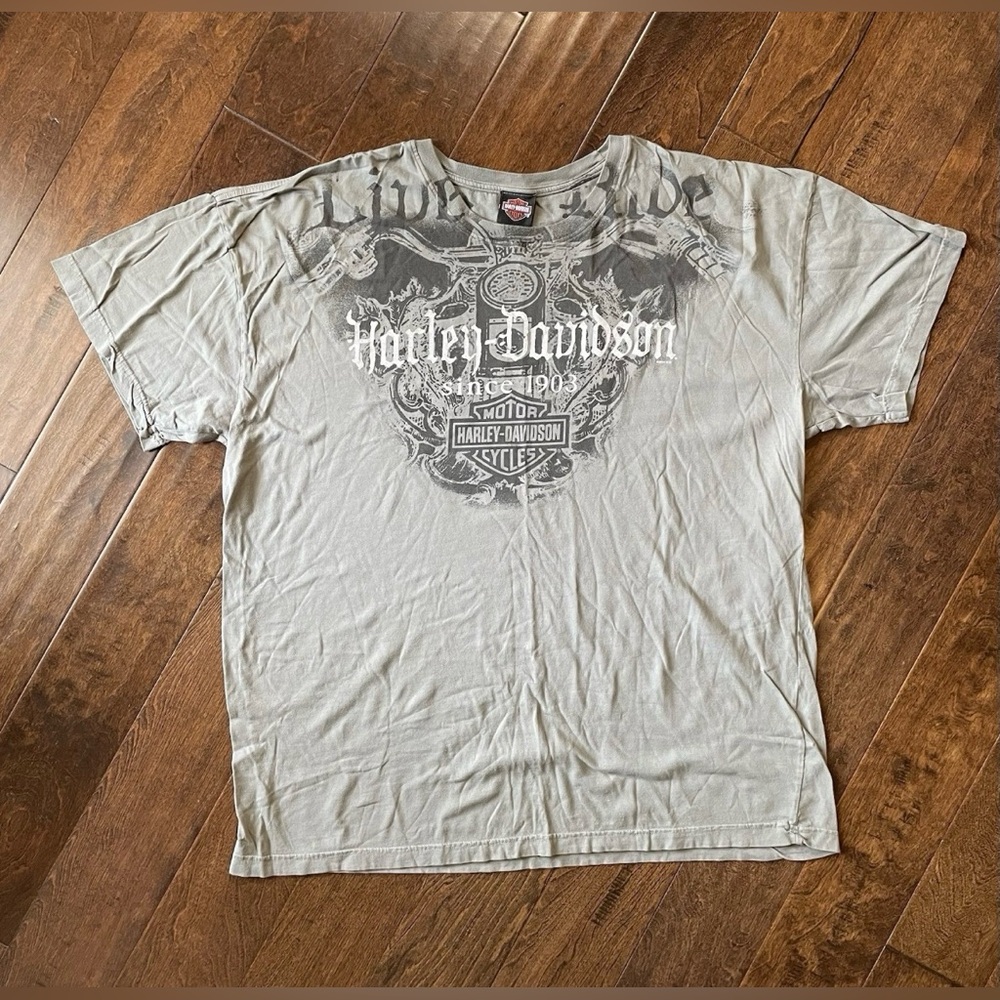 Harley Davidson T-Shirt Western Reserve-Mentor, Ohio Size 3XL Gray